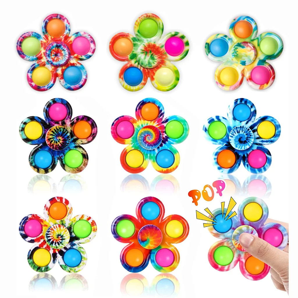 

Ручной Спиннер Tie Dye Pop для СДВГ, тревожность, снятие стресса