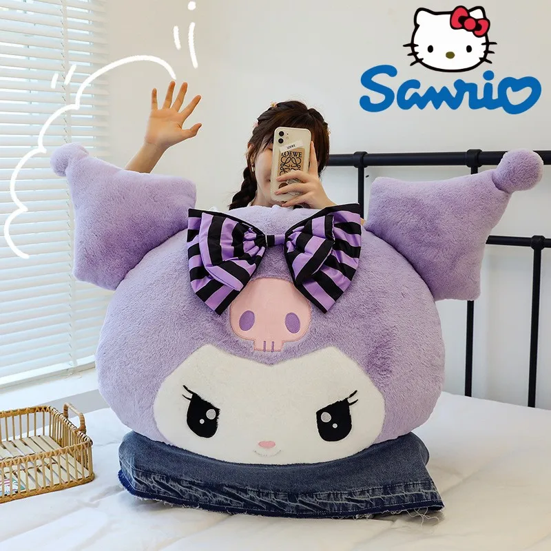 

Новинка Большой размер Sanrio Kuromi плюшевая подушка Мелодия Подушка Милая мультяшная кукла диван День Святого Валентина кавайная девушка подарок на день рождения