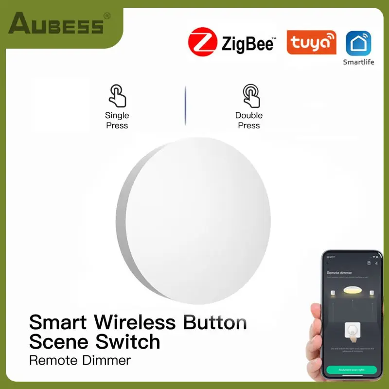 

Scene Switch Devices Work Together Universal Smart Switches Battery Powered Tuya Zigbee 3.0 Wifi Smart Light Switch Convenient