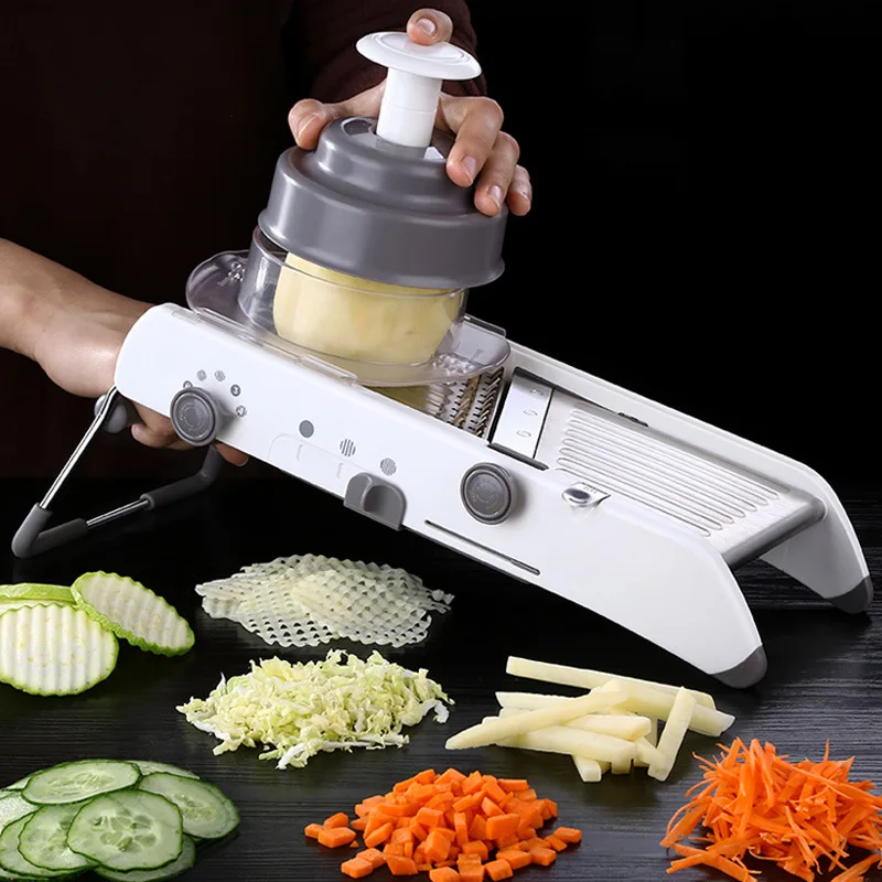 

Vegetable Kitchen Tool Mandoline Slicer Manual Vegetable Cutter Professional Grater With Adjustable 304 Stainless Steel Blades