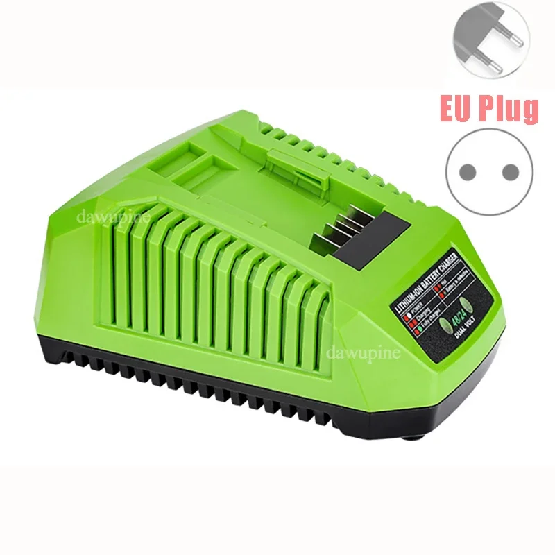 

Аксессуары для электроинструментов, литиевая батарея для дрели, 4 А, быстрое зарядное устройство для Greenworks, 24 В, 48 В, литий-ионный аккумулятор, 5 В, 2,1 А, два порта USB