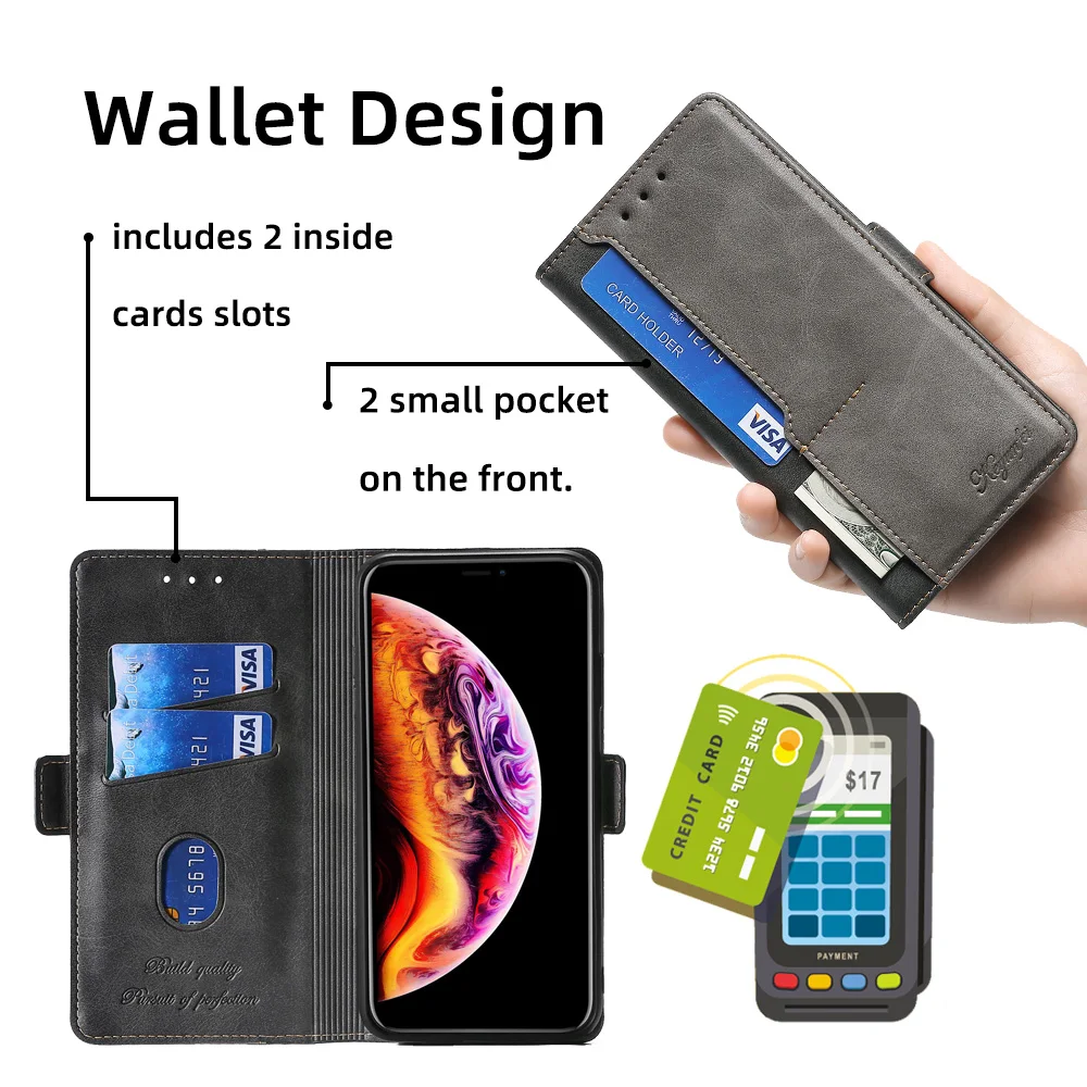 Leather Case For Xiaomi Mi 9T 9 8 lite 9SE 10 Lite 5 6 11 Mi9 Mi8 Poco X3 M3 Pro Cover Magnet Flip Stand Card Slots Wallet Coque