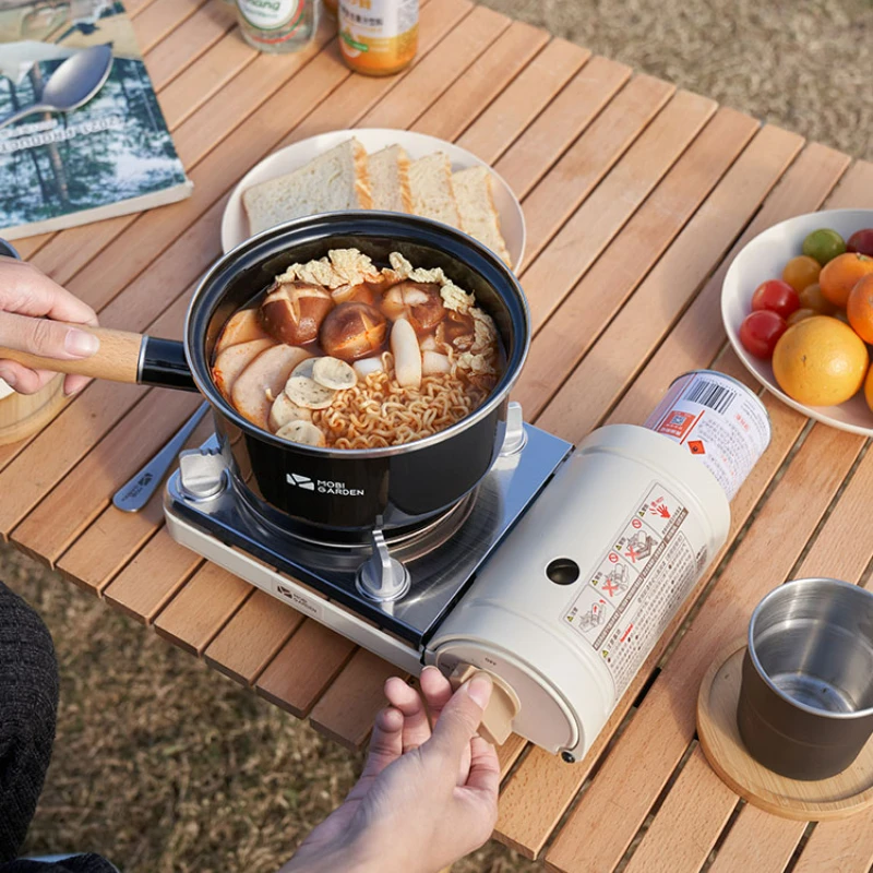 

Изысканная ветрозащитная плита для кемпинга мощностью 1,86 кВт газовая плита для пикника плита для кемпинга портативная пьезоэлектрическая печь с запальником