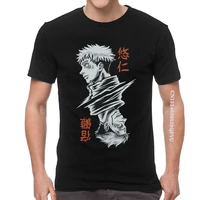 sukuna yuuji jujutsu kaisen t shirts men streetwear itadori yuji anime manga tshirt cotton oversized tee top kawaii clothes