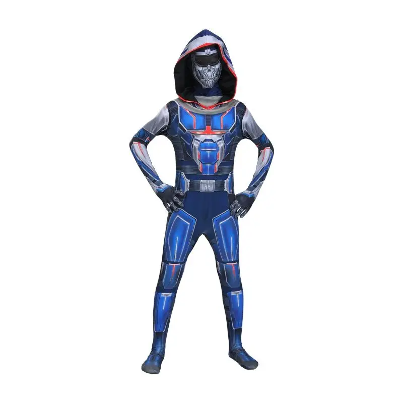 

TV&Movie Avenger Superpowers Tony Black and Widow Action Figures Taskmaster Jumpsuit Costume with Headgear for Children Kids