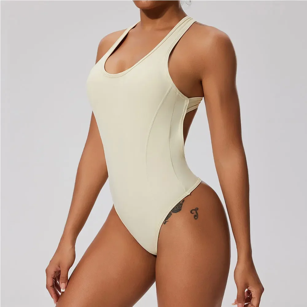 Треугольный комбинезон спортивный одежда для фитнеса женский йоги комплект