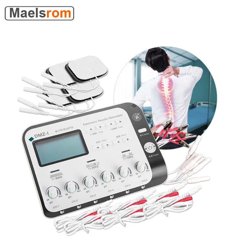 

Электрическая электроакупунктурная акупунктурная игла, 6-канальный мышечный Стимулятор, физиотерапевтический аппарат, расслабляющий массажер, инструмент