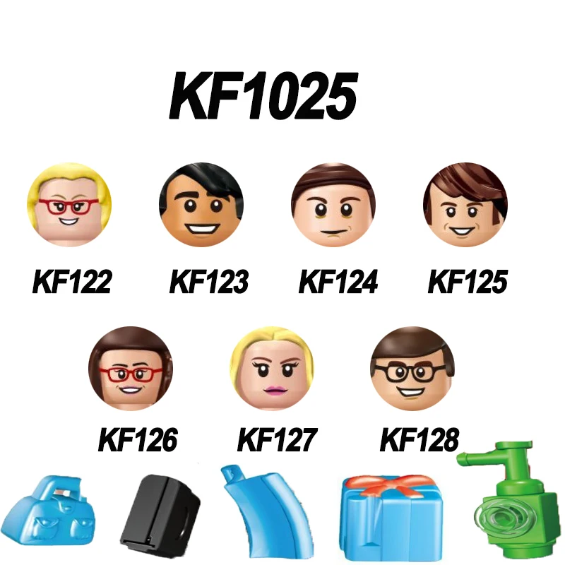 

Hot Sale Famous Serial Series Building Blocks Mini Figures Head Accessories For Children Toys Gift KF1025