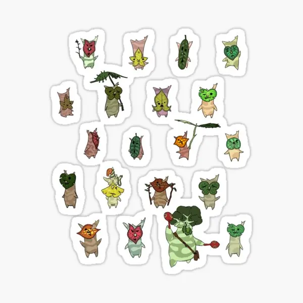 

5 шт. наклеек Korok для декора, настенные наклейки, домашние забавные украшения для окна в стиле аниме, фон для ноутбука, автомобиля, багажа, Мул...