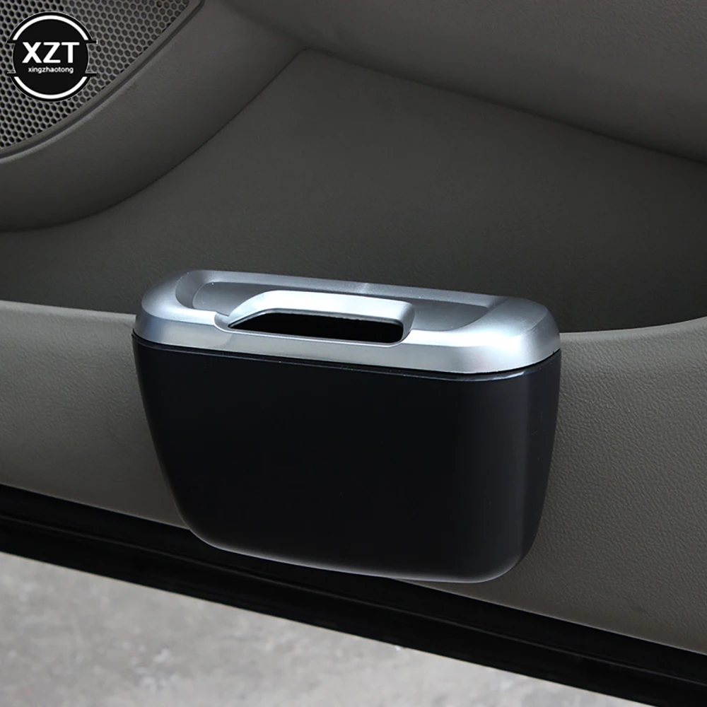 

Mini Car Trash Auto Rubbish Dustbin Trash Can Garbage Dust Case Box Car Storage Case New Car Trash Bin Auto Interior Accessories