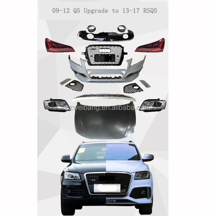 Vom Alten Auf Neuen Kompletter karosseries-kit Q5 2008 Gesichtspflege 2013 RSQ5 stohu Scheinwerfer Haube Diffuso