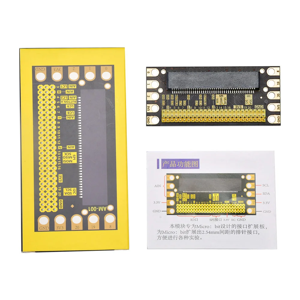 

Плата расширения Micro:Bit интерфейса постоянного тока 3,3 В, плата адаптера Microbit, модуль платы расширения Io для электрического инструмента