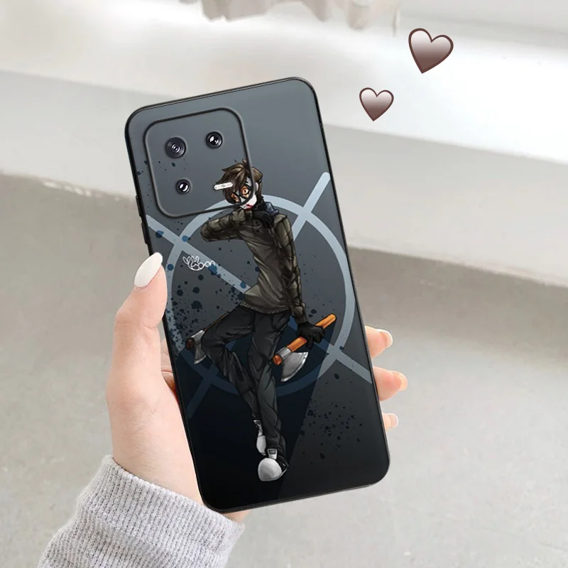 Чехол для телефона Аниме Джефф The Killer Xiaomi 12 Pro 12x 12t 13 Redmi Note 13c 12s 12c Lite черный чехол