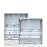 single phase two household meter box dbx transparent plastic household meter box