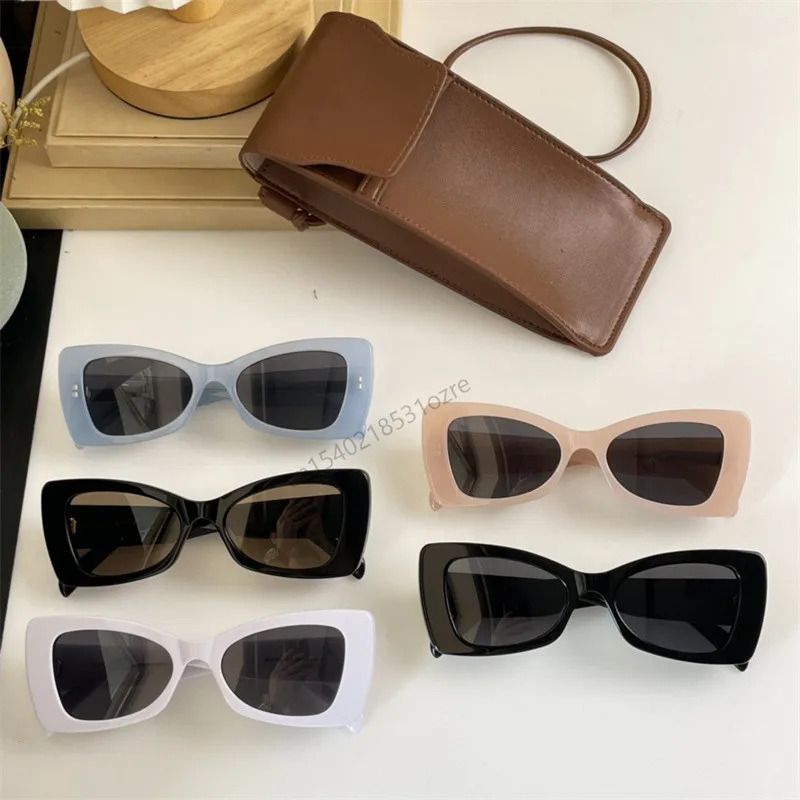 

Солнцезащитные очки в европейском и американском стиле для женщин, брендовые дизайнерские роскошные маленькие солнечные очки в стиле ретр...