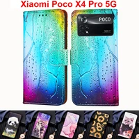 wallet cover for xiaomi poco x4 pro 5g case book coque flip leather case on xiaomi poco x4 pro 5g hoesje capa shell bag