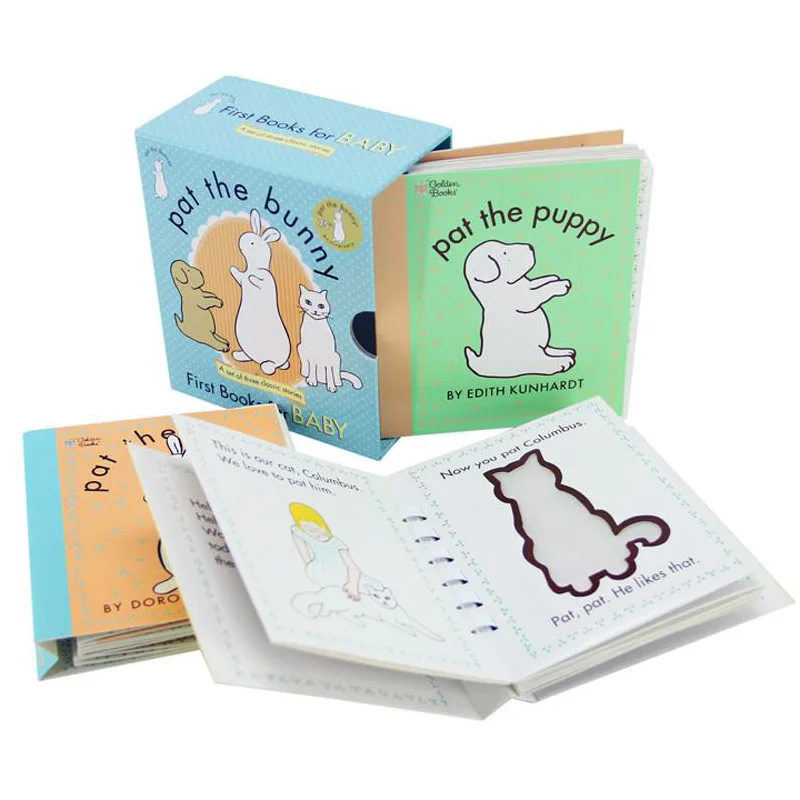 

Книга с картинками на английском языке Pat Boxed, щенок кролика, английские книги, игра, игрушка Монтессори, обучающие игрушки для детей, игры дл...