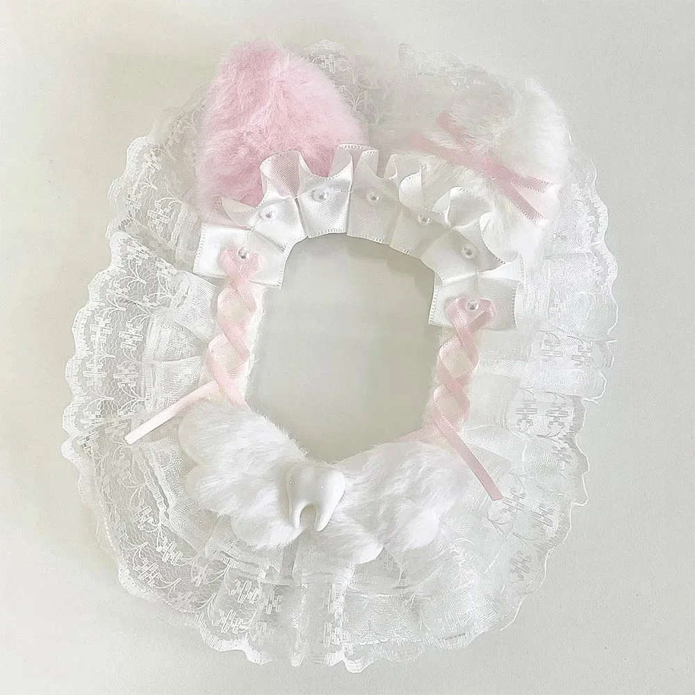 Poca Phtocard Toploader Чистый кружевной рукав Белая лента Коллекционная книга Рукав для