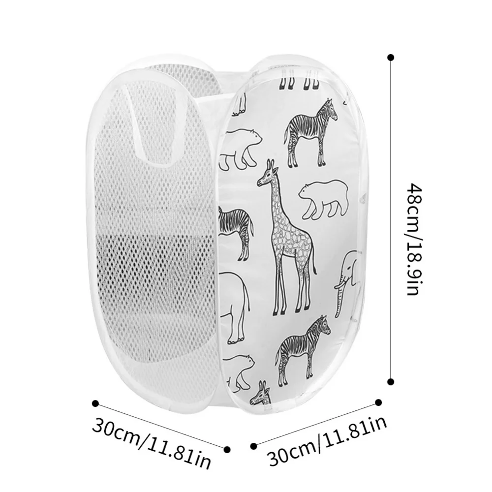 Бытовая Складная корзина для грязной одежды с мультяшным рисунком |