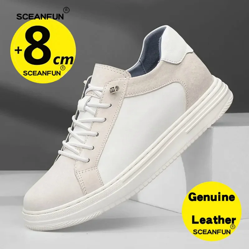 Кроссовки мужские на скрытом каблуке Повседневные Дышащие увеличивающие рост