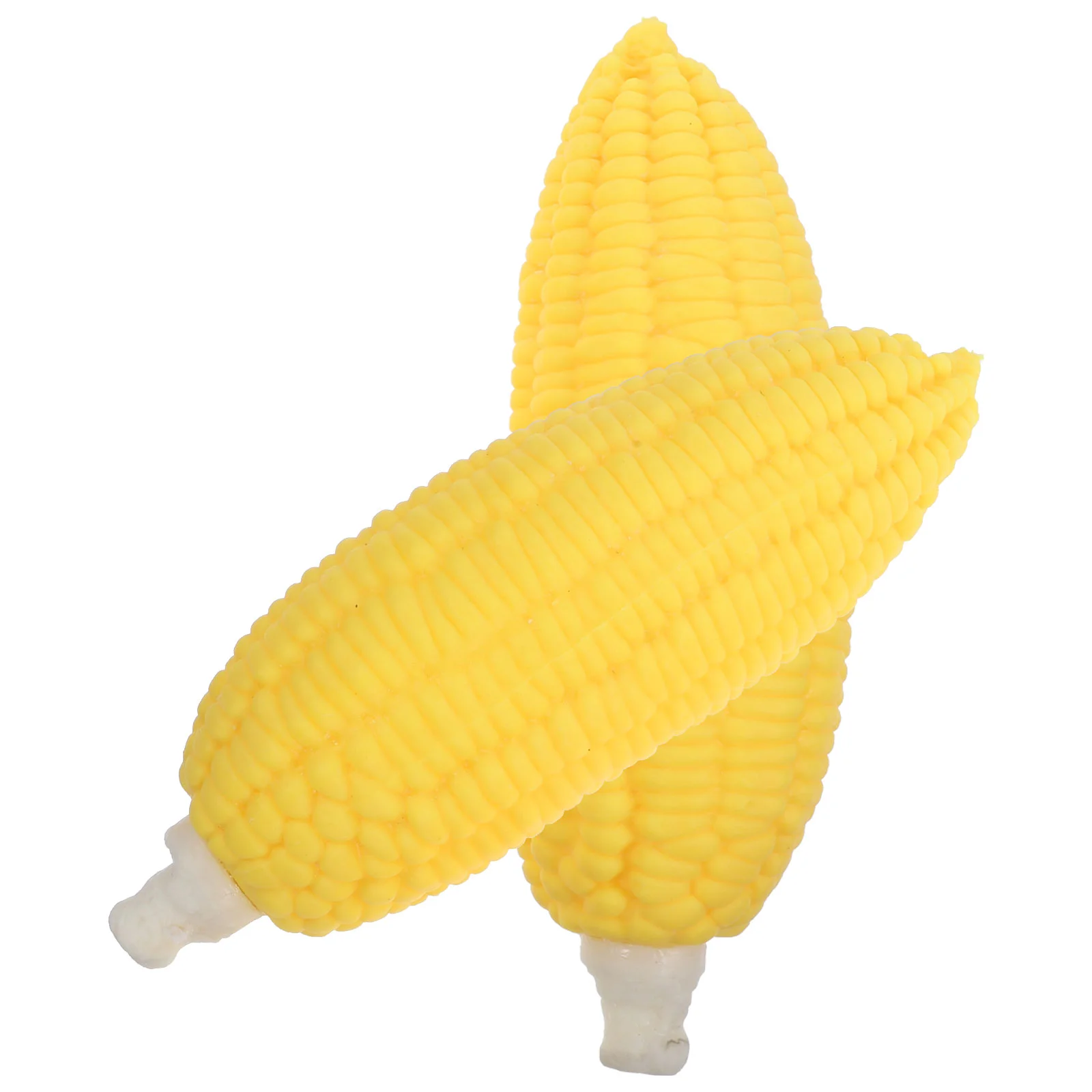 2 Pcs Realistic Fake Corn Toys Toddlers Fake Corn Sensory Fidget Toys Artificial Carrots Fidget Toy Kids