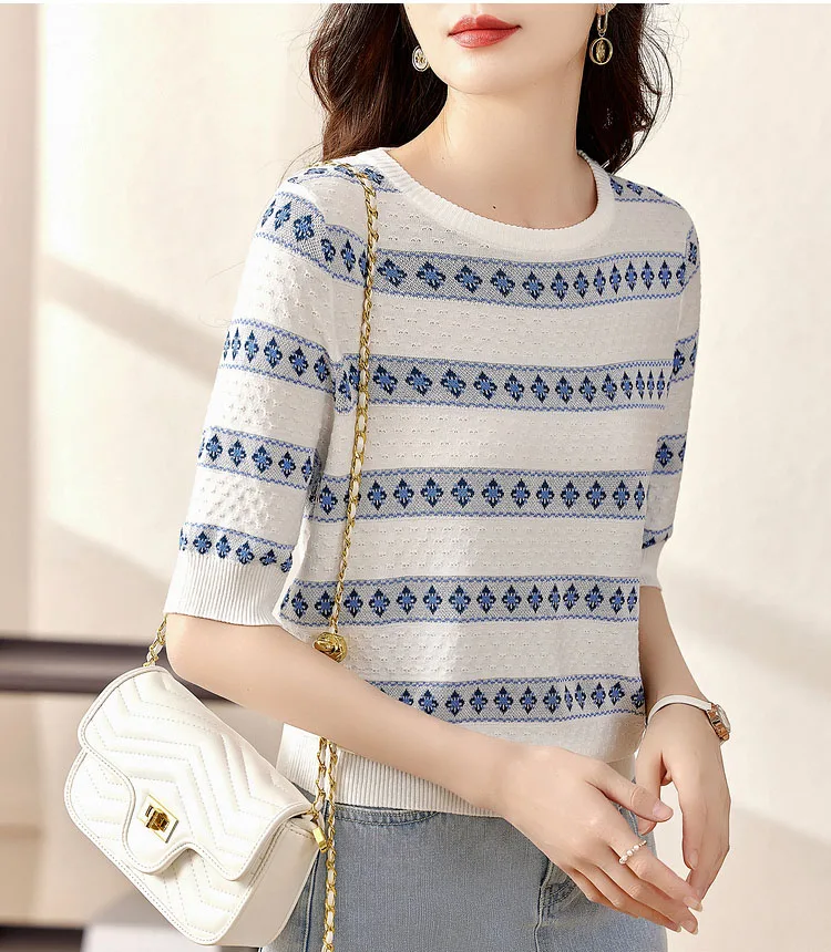 

New elegant Soft Knit bottoming shirts Sweater Tees Spring Summer Casual pullovers sweater Basic shirts knitted Tops