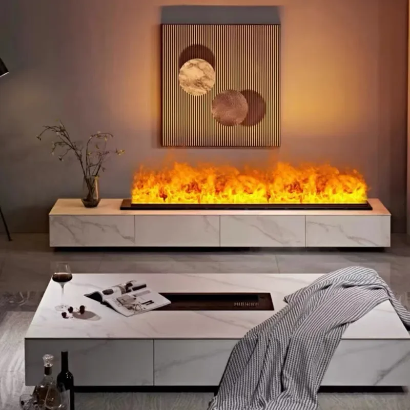 3D настенный электрический камин с эффектом встроенного автоматического