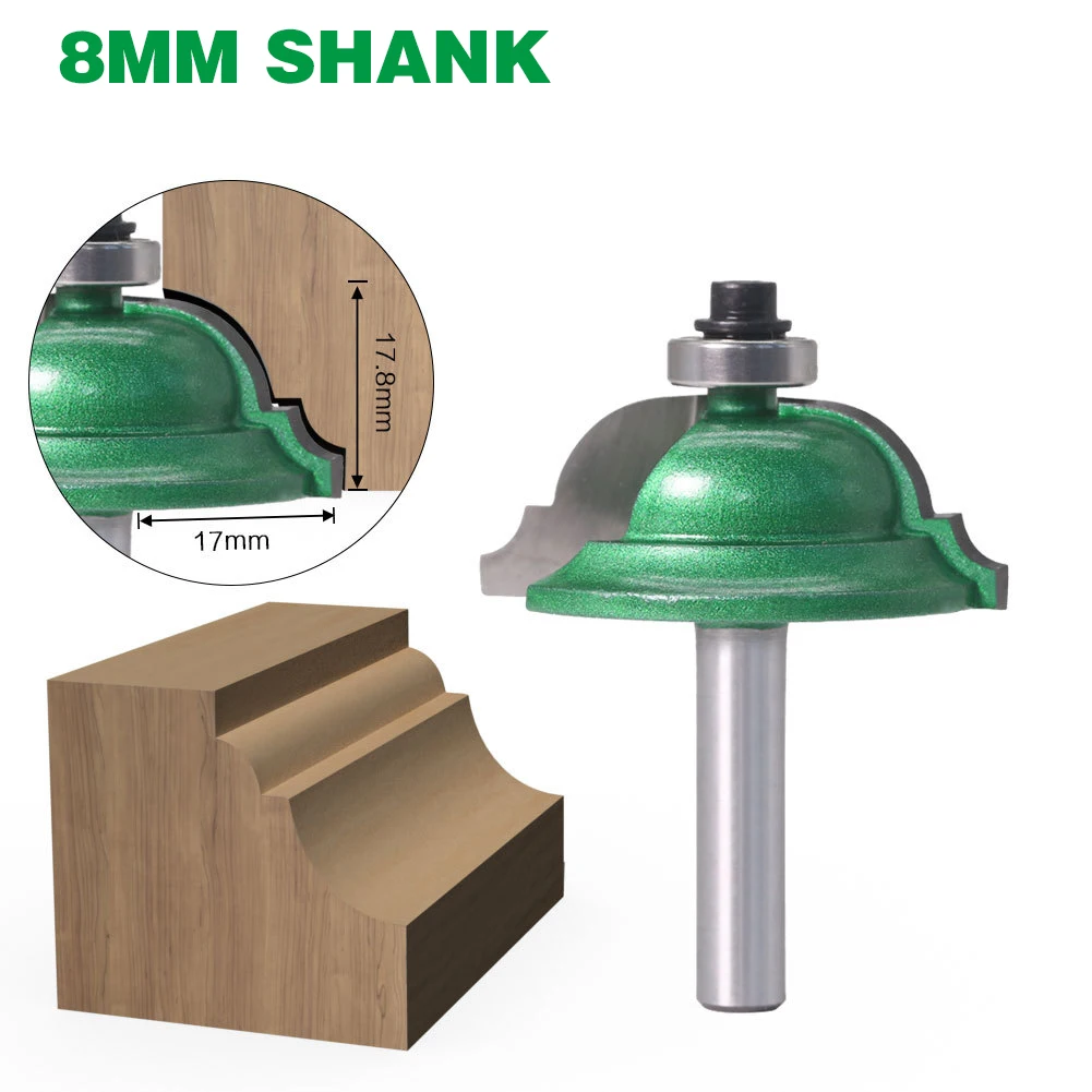 

1PC 8MM Shank Milling Cutter Wood Carving Classical Bit Line Knife Router Bit Line knife Woodworking Cutter Tenon Cutter Tools