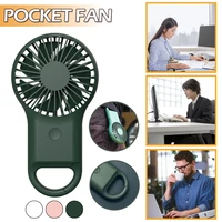 1pc 2w creative usb mini electric fan rechargeable dormitory outdoor handheld summer pocket small fans with led night light