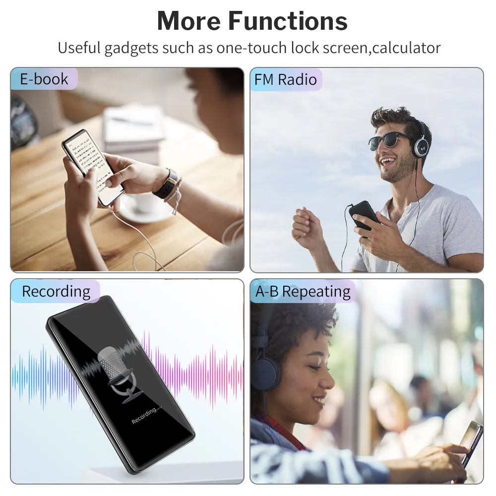 Deelife WiFi MP4 плеер Bluetooth Полный сенсорный экран с 3 5 дюймовым Android Hi-Fi аудио