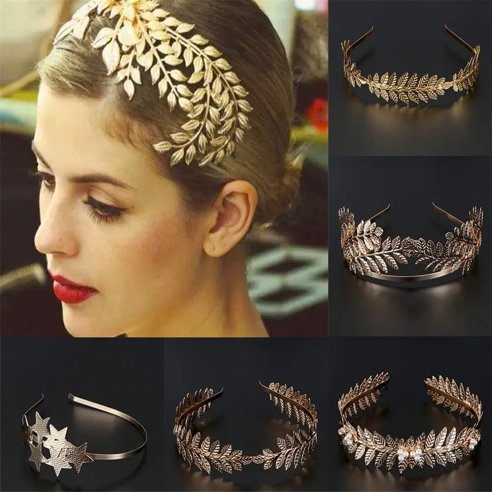 

Women Girl Headpiece Tiara Hair Jewelry Wedding Hair Accessories Bride Headbands Leaves Hair Bands Hair Hoop