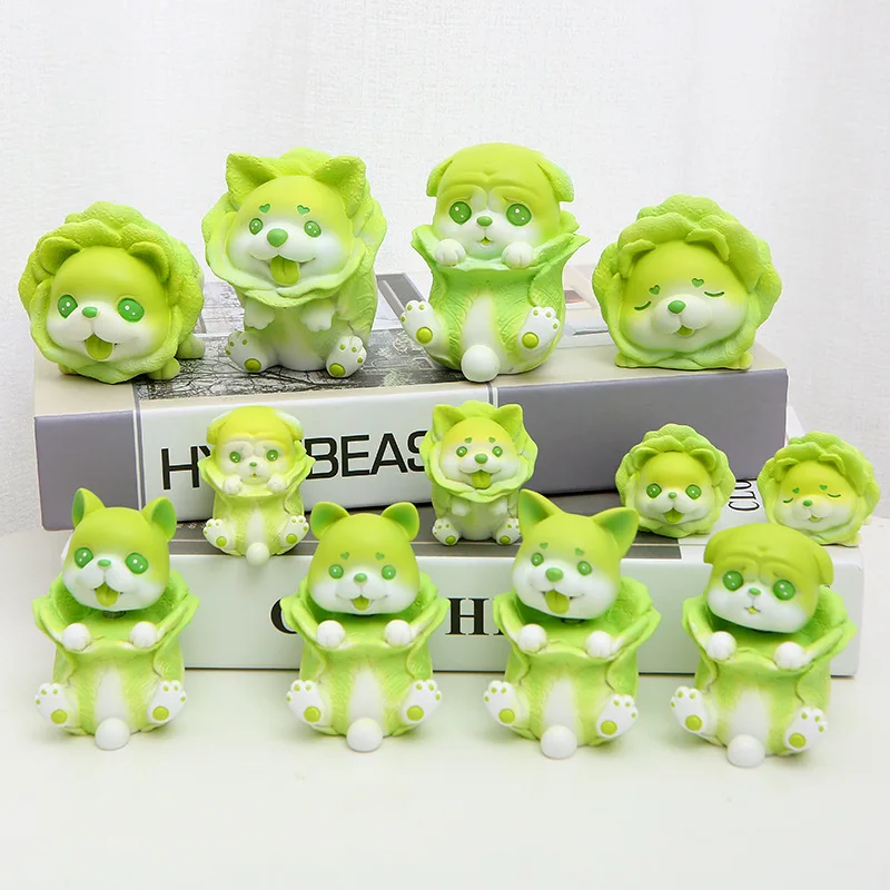 

Creative Cartoon Small Dish Dog Series Cute Puppy Shaking His Head Car Ornaments Desktop Doll Resin Craft Gifts Home Decorations