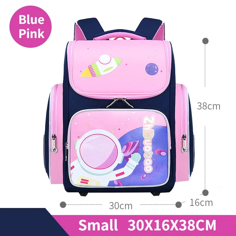 Grade 1-3-6 Children Cartoon Astronaut Space Backpacks New Primary Girl Boy Cute Large Capacity School Pen Bags for Students Hot