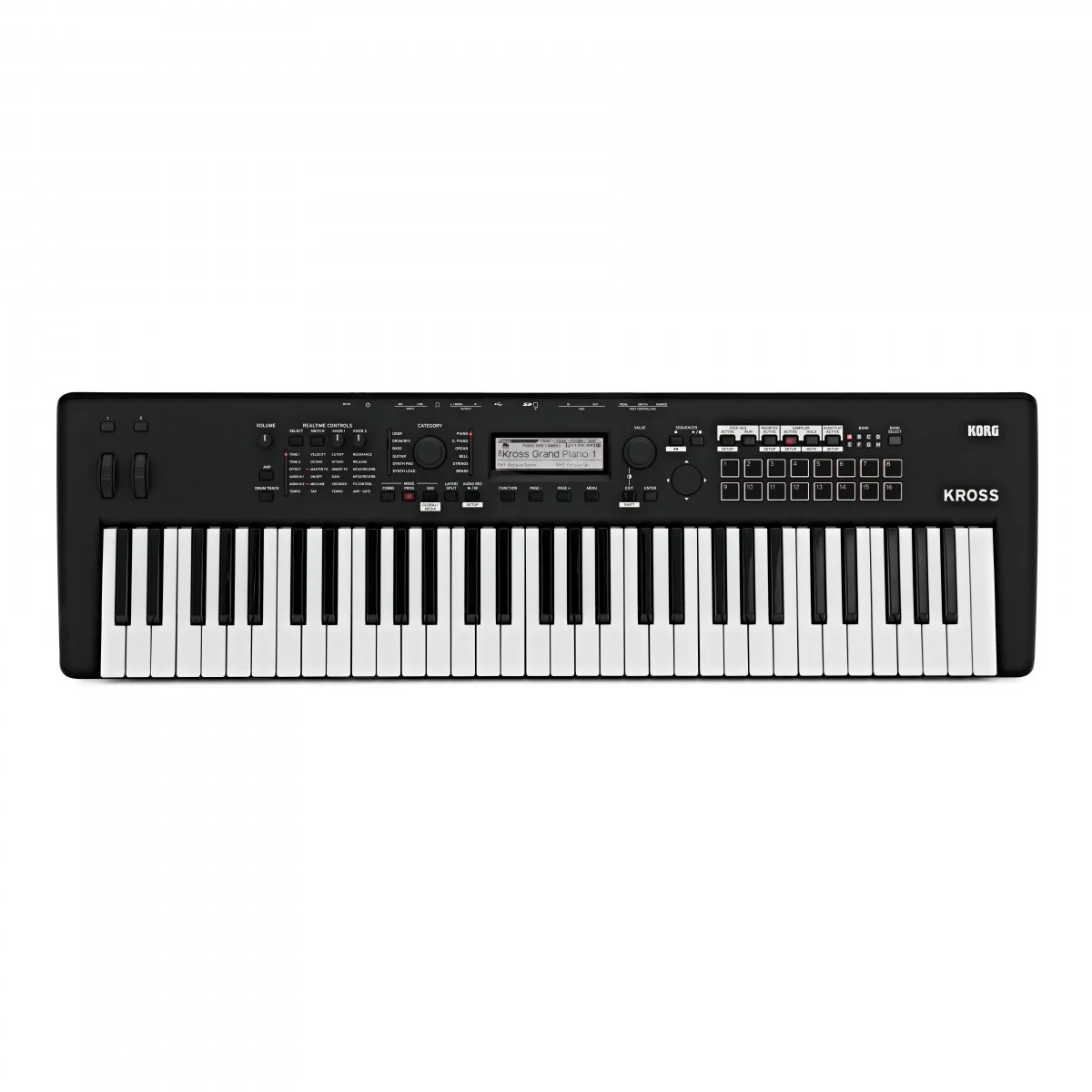 

Korg Kross 2 61-клавишная синтезирующая рабочая станция, матовый черный