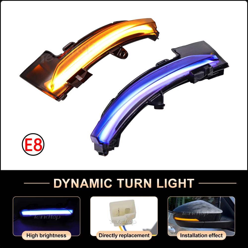 

For Skoda Octavia Mk3 A7 5E 2014 2015 2016 2017 2018 2019 Dynamic Turn Signal Mirror Lamp Side Repeater Lamp Car Accessories