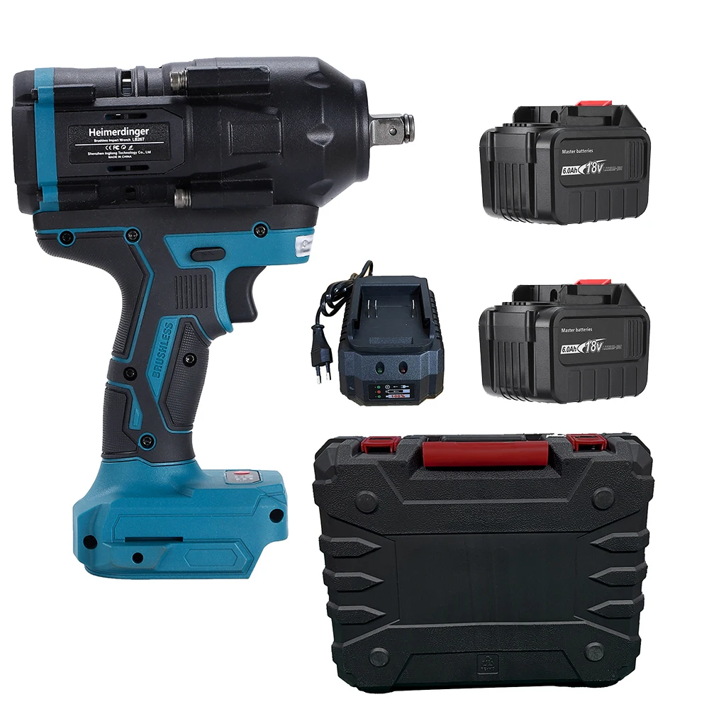 

Аккумуляторный ударный гайковерт Heimerdinger 18V 1000NM 1/2