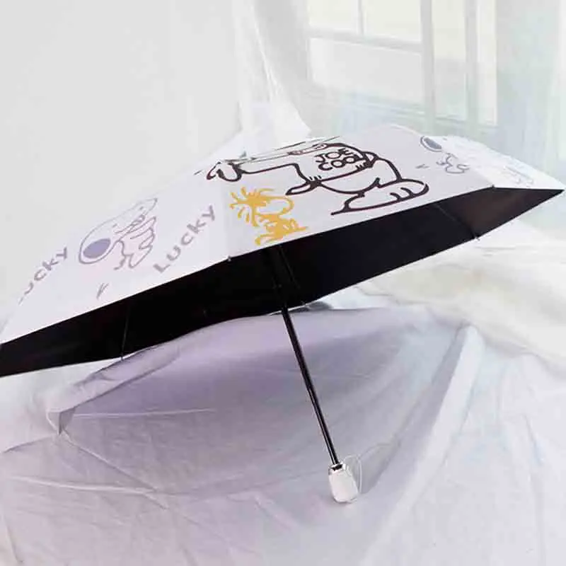 Зонт для путешествий Snoopy ветрозащитный складной зонт от дождя автоматический