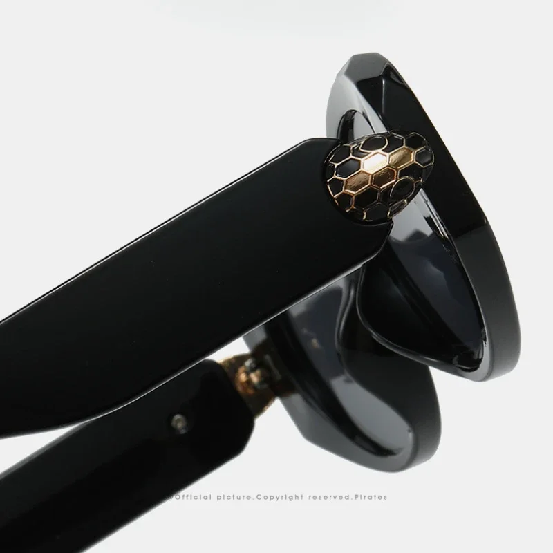 2024 роскошные винтажные металлические солнцезащитные очки кошачий глаз со