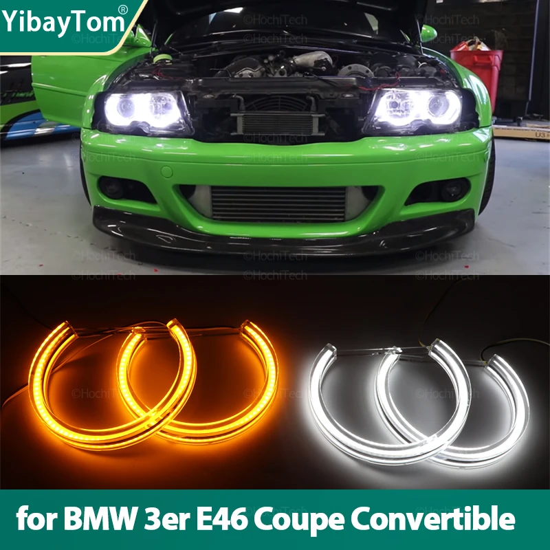 

Horseshoe Shape Turn signal Halo Rings LED Angel Eyes For BMW 3 Series E46 Coupe Convertible 99-03 318i 320i 323i 325i 328i 330i