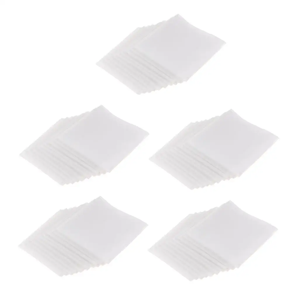 

50Pcs Cotton Handkerchiefs Classic White Soft Hanky Towel Set Wedding Lot