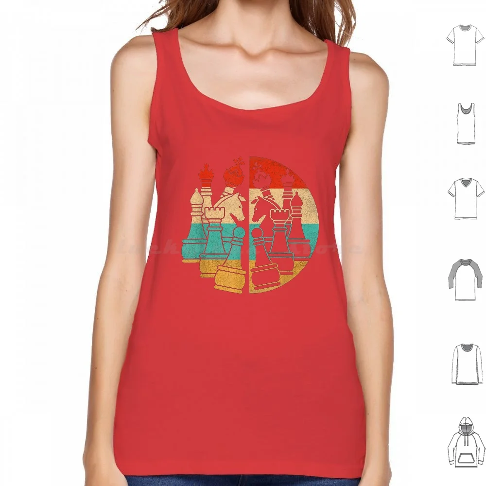 

Винтажные Ретро шахматы, стальные майки, хлопковые шахматы с принтом, Ретро Винтажные шахматы King Queen, шахматный плеер, пион