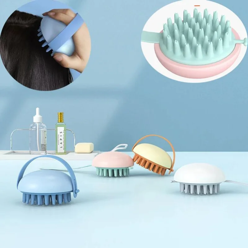 

Handheld Scalp Massager Shampoo Brush Soft Silicon Rubber for Head Bath Shower Hair Cleaning Comb Massager Pet Hair Cleaning