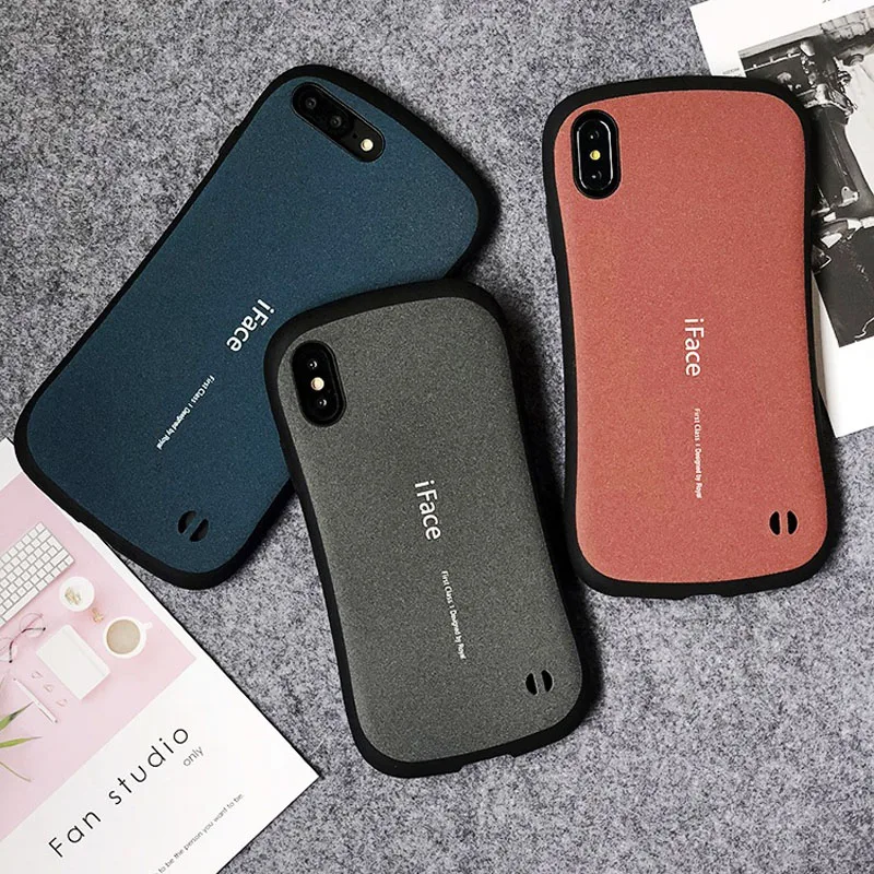 

Lovely Frosted Iface Phone Case For Iphone 11 12 13 Pro Max X XR MINI TPU Matte Apple Cover 6 7 8 Plus