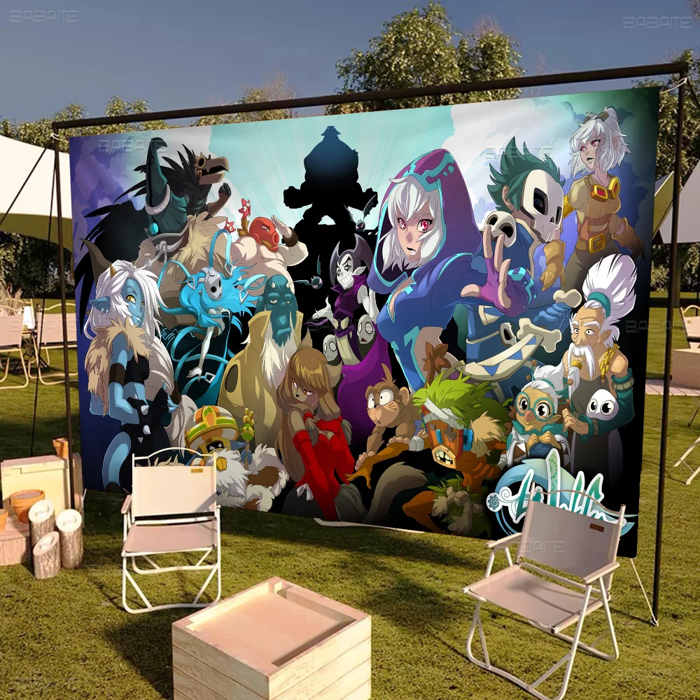 WAKFU мультяшный флаг настенный баннер украшение домашний декор