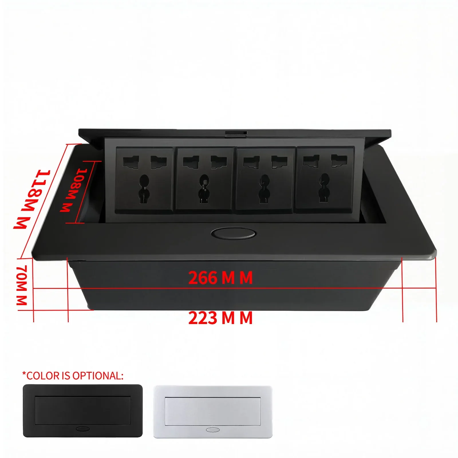 

Настольная розетка скрытого типа