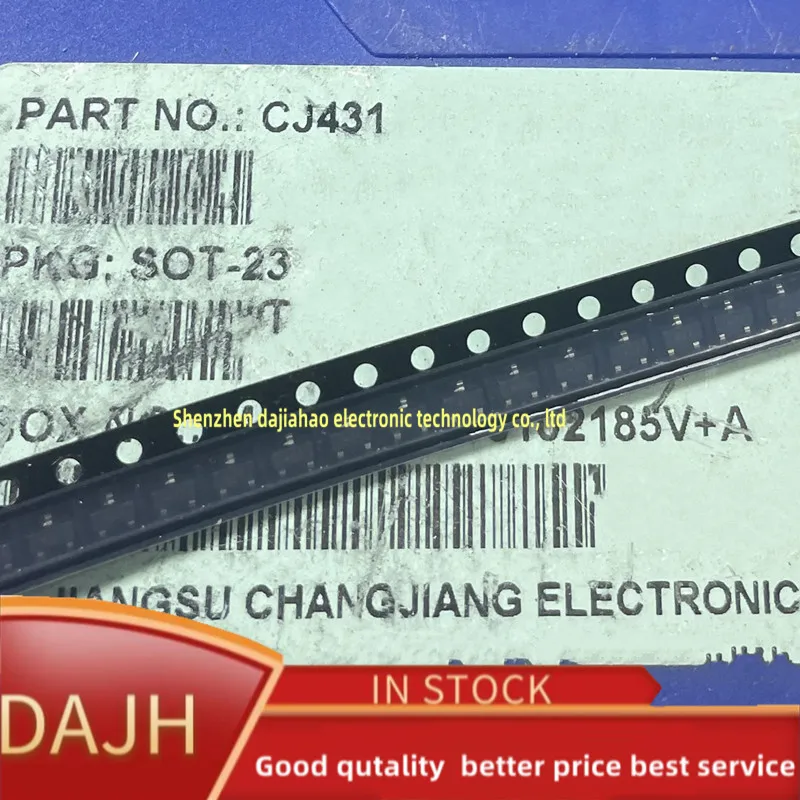 10 шт./лот cj431 CJ431 SMD SOT-23 трафаретная печать 431 0.5% точность триодов контрольный источник питания чип стабилизации напряжения