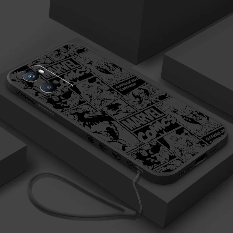 

Marvel Fashion Art For OPPO A53S A52 A33 A32 A31 A16S A12 A11S A9 A5 F21 F11 2020 Pro Liquid Left Rope Phone Case