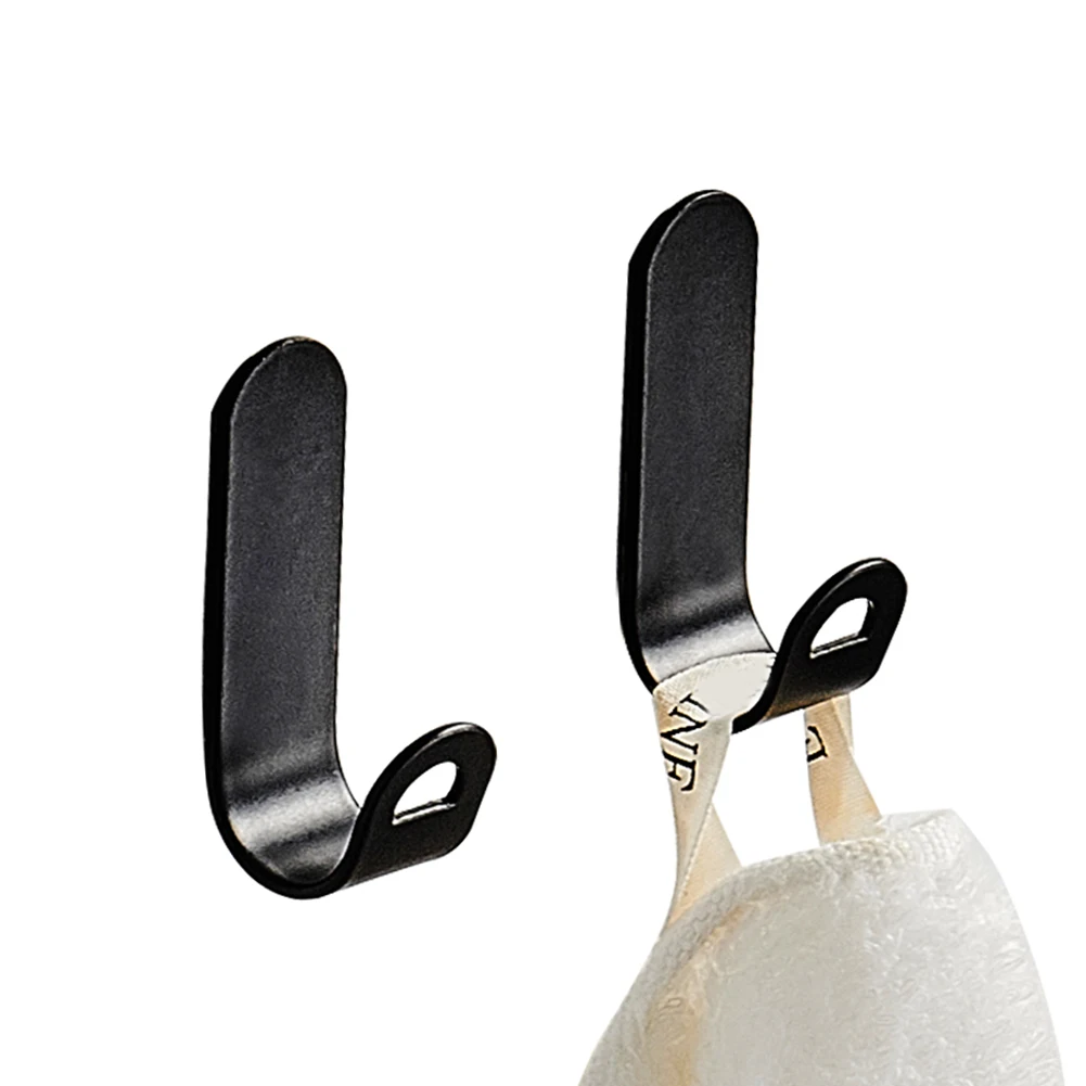 Wall Hooks Heavy Duty - Space Aluminum Material, Strong And No Punching. For Bathrooms, Porches Etc, Wide Range Of Uses. 5,10pcs