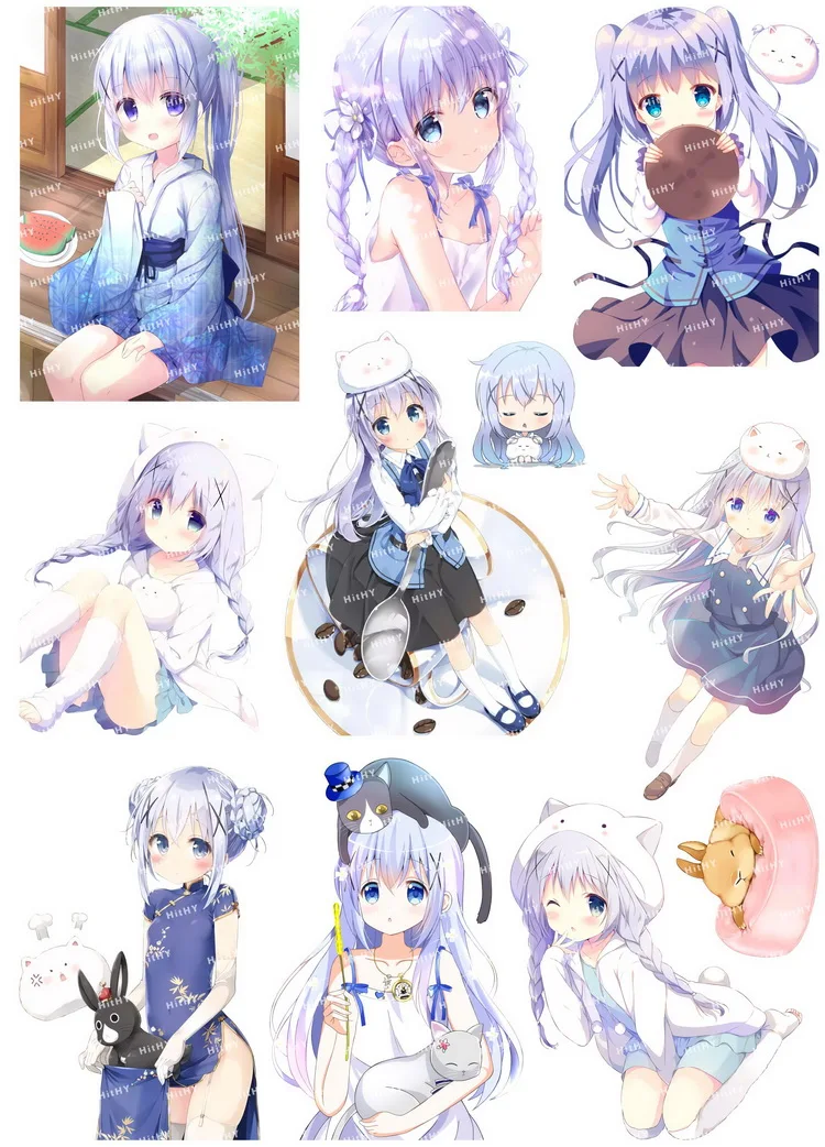 1 лист (21x15 см) водостойкий альбом Lucky Cat Fortune Neko дневник этикетка для багажа