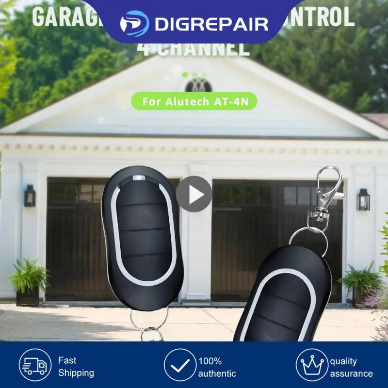 

433.92mhz Remote Control Lithium Battery Type Cr2032 4 Buttons Remote Control Barriers Automation Keychain For Alutech At-4n